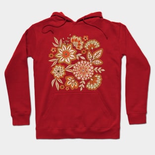 Pretty boho flowers - Cream Hoodie